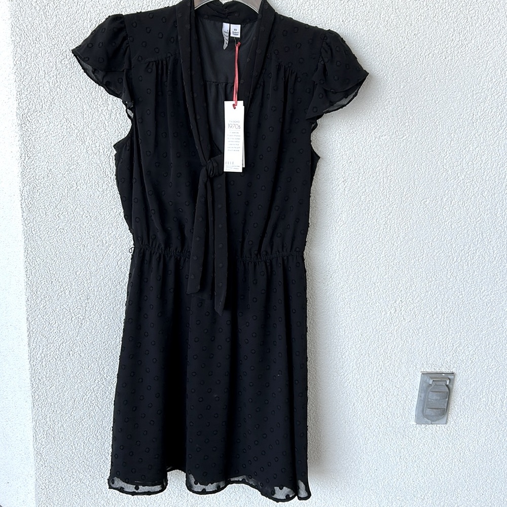 Elle Black Dress XS NWT